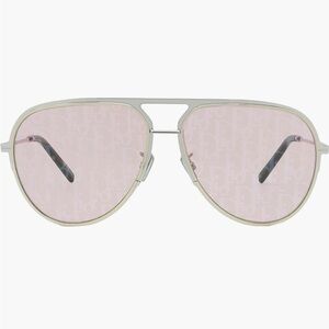 DIOR dioressential A2U mirrored pilot sunglasses 60mm - violet / shiny platinum